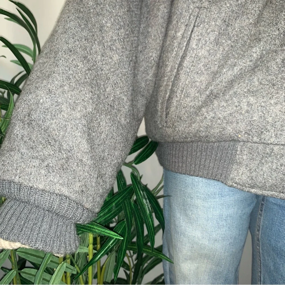 v i n t a g e :: Wool Warm Padded Lined Tweed Bomber Jacket - Picture 13 of 15